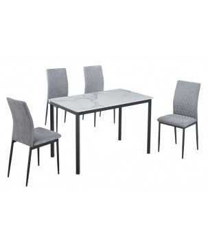 TABLE MALTA + 4 CHAISES